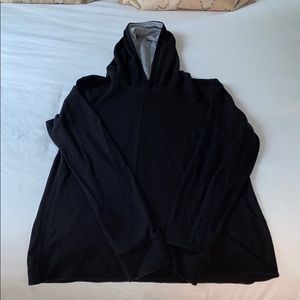 Men’s Vince Waffleknit and cotton tshirt hoodie